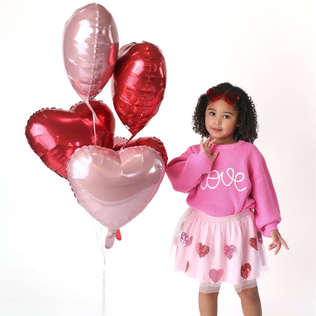 Love Valentine's Day Knit Sweater - 3T