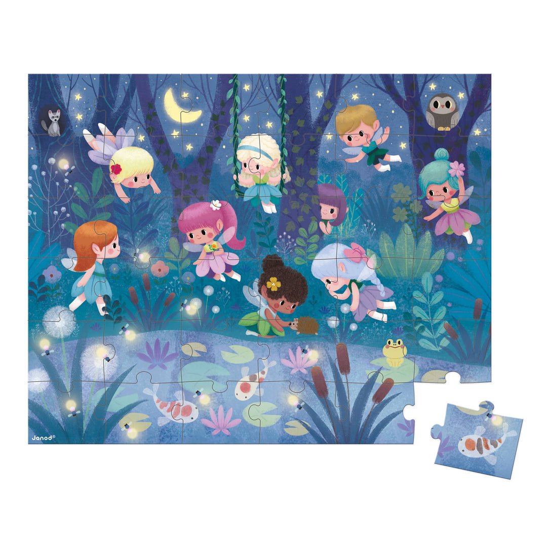 Puzzle - Fairies & Waterlilies - 36 Pcs