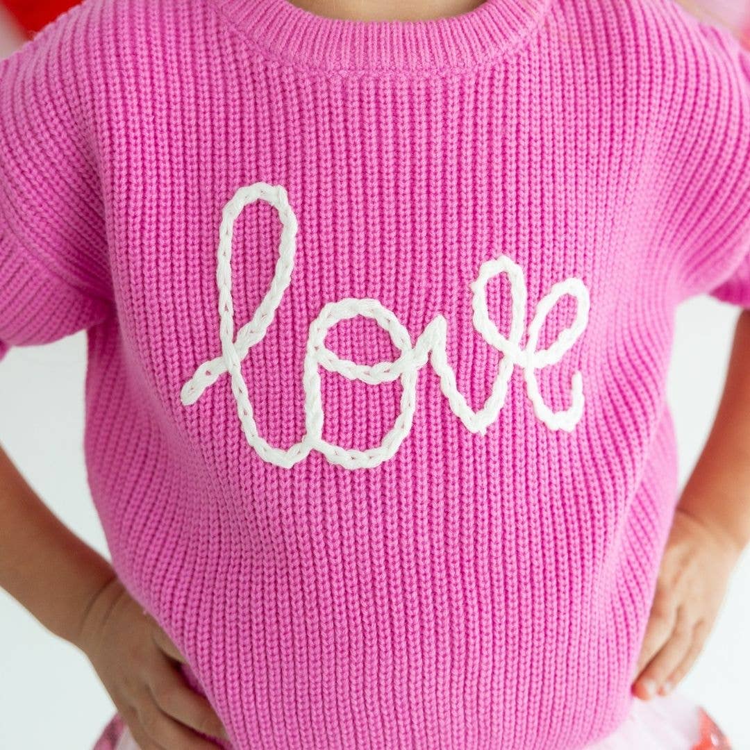 Love Valentine's Day Knit Sweater - 3T