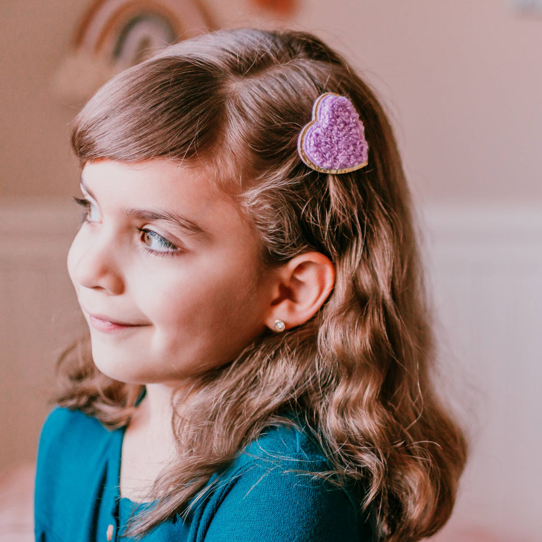 Chenille Rainbow/Heart/Star InterchangeableHeadband and Hair Clips