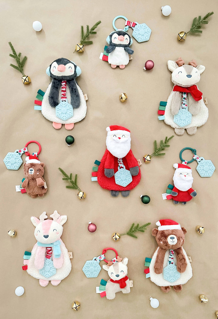 Holiday Itzy Pal™ Plush + Teether: Santa