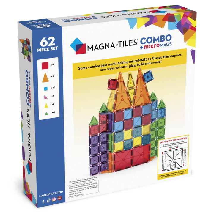 MAGNA-TILES Combo 62-Piece Set