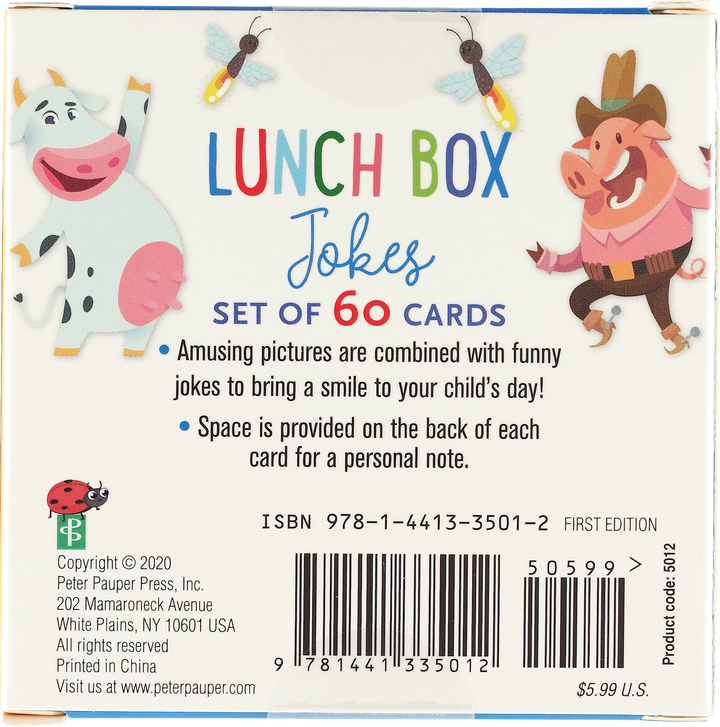 Lunch Box Jokes for Kids (60 pack)