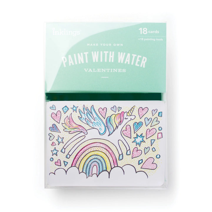 Paint with Water Valentines - Unicorn (Set of 18)