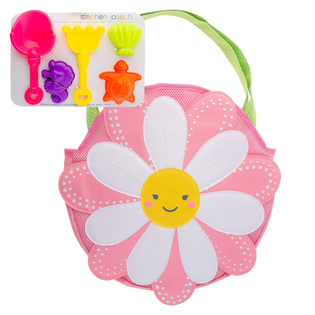 Beach Tote with Sand Toys Play Set: Turtle