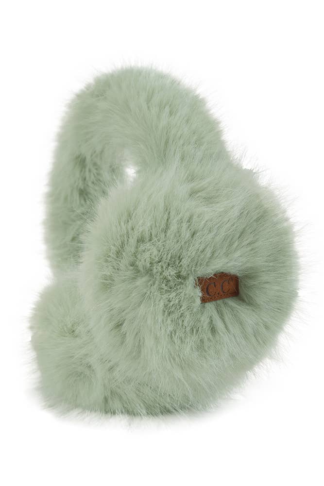 C.C Solid Long Fur Winter Ear Muff Ear Warmer: Lavender