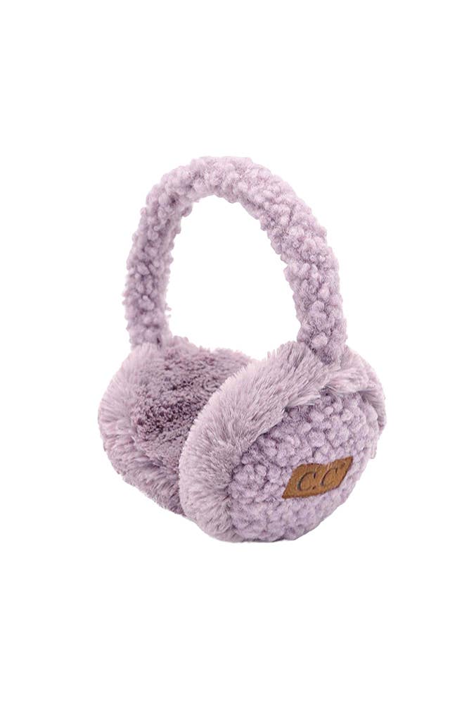 C.C Kids Faux Fur Sherpa Earmuffs Ear Warmer: New Rose