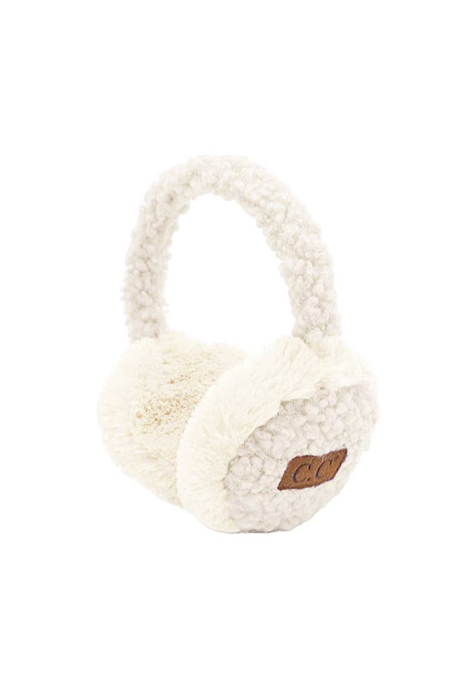 C.C Kids Faux Fur Sherpa Earmuffs Ear Warmer: New Rose