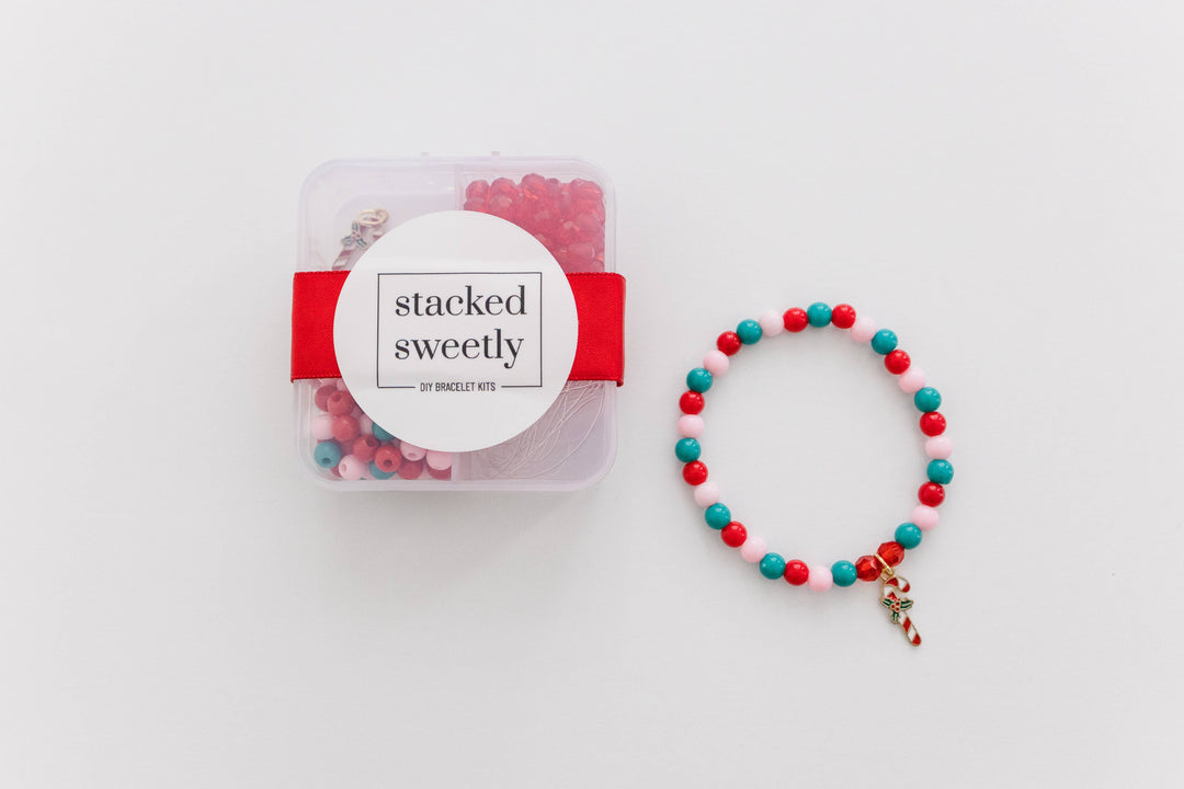 DIY Bracelet Kit Candy Cane