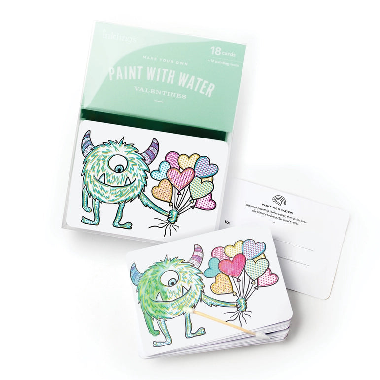 Paint with Water Valentines - Monster (Set of 18)