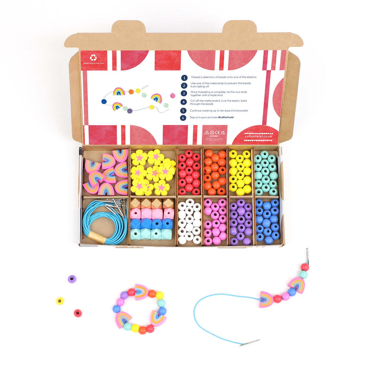 Rainbow & Flower Bracelet Making Kit