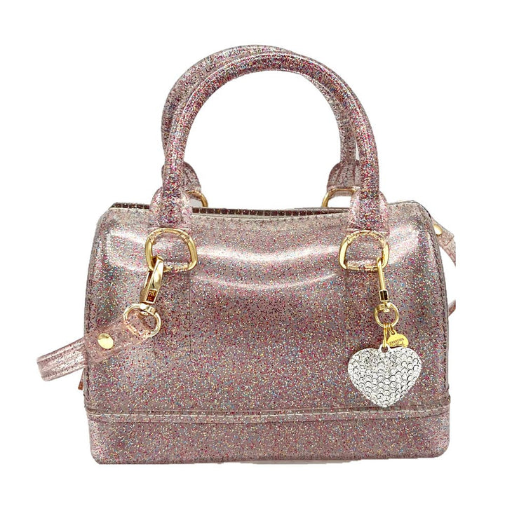 Ruby Multi-Sparkle Jelly Purse: Crystal Heart Edition