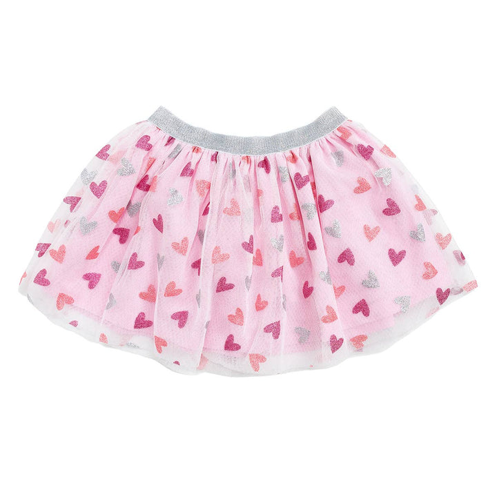 Glitter Heart Valentine's Day Tutu - Kids Clothes -Valentine: 4-6Y