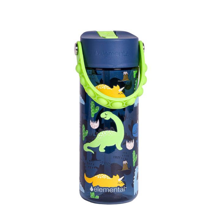 Bestseller Bottle 18oz Navy Dinosaur