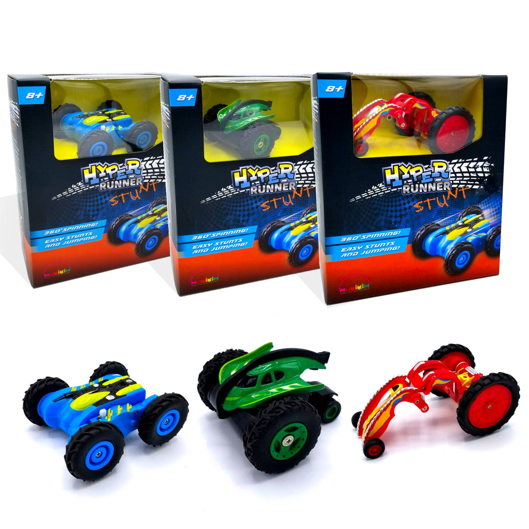 Hyper Runner Stunt Red. 360° Spins & Transforming RC Racer