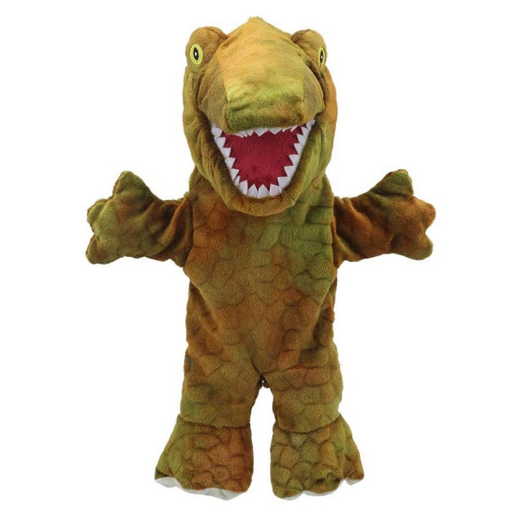 Eco Walking Hand Puppets - T-Rex (Brown)