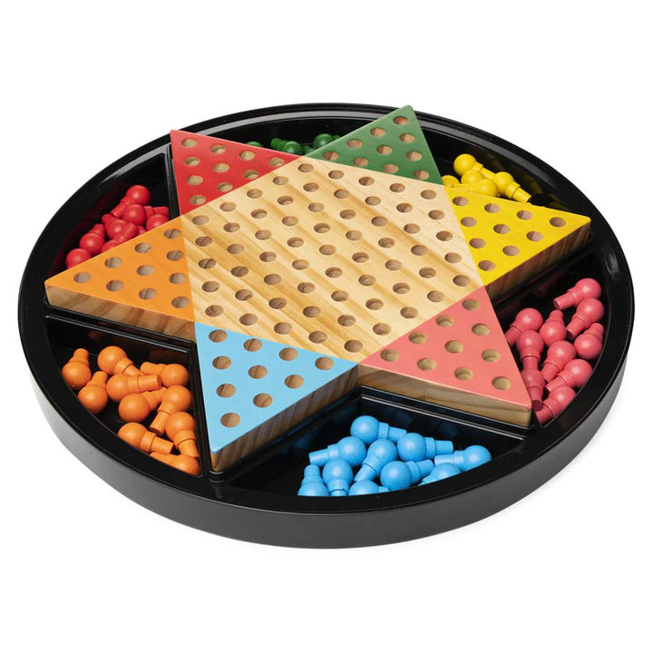 Cardinal Legacy Deluxe Wooden Chinese Checkers Set