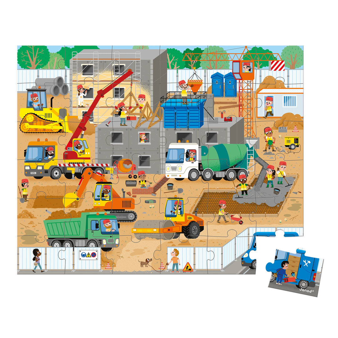 Puzzle - Construction Site - 36 Pcs