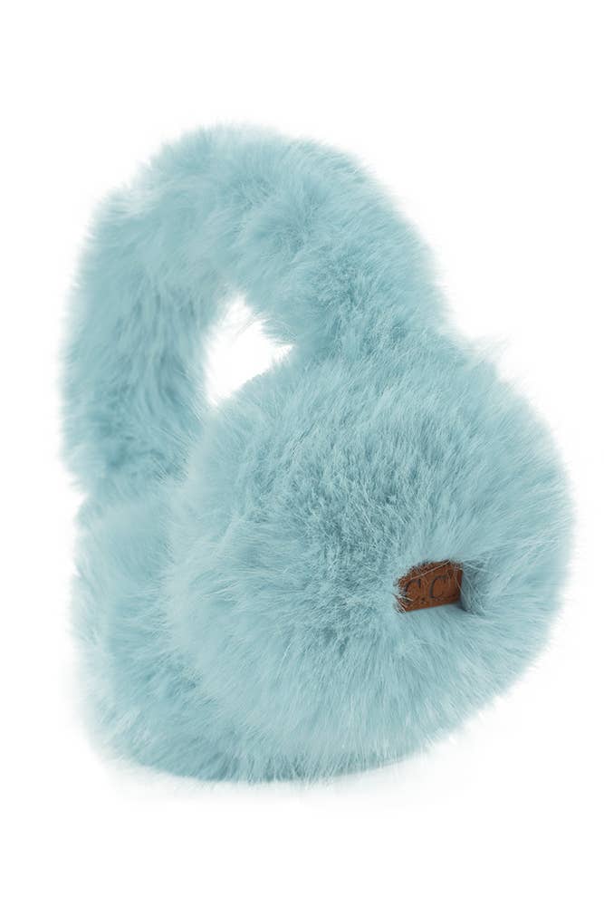 C.C Solid Long Fur Winter Ear Muff Ear Warmer: Lavender