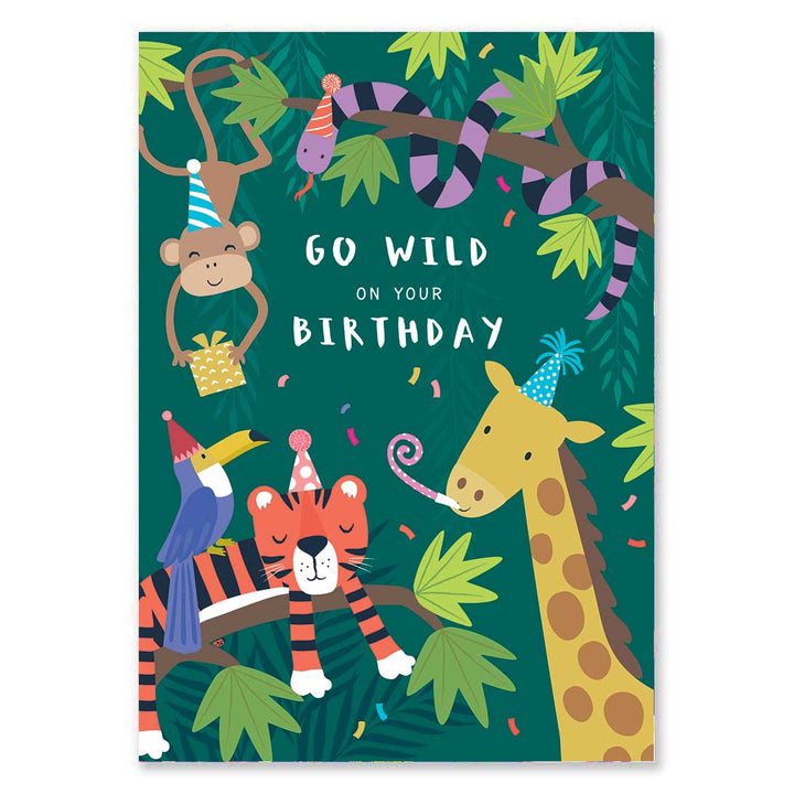 Go Wild on your Birthday | Kids Generic Birthday Card