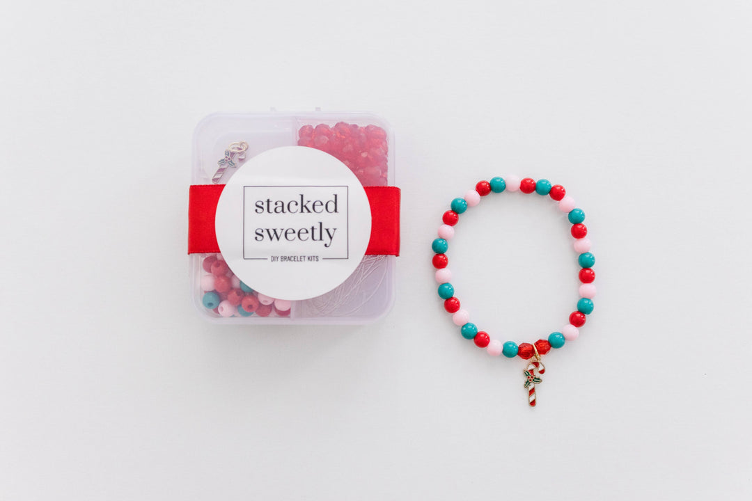 DIY Bracelet Kit Candy Cane