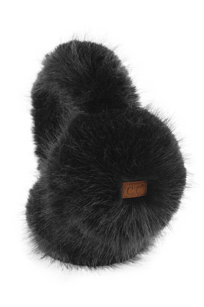 C.C Solid Long Fur Winter Ear Muff Ear Warmer: Lavender