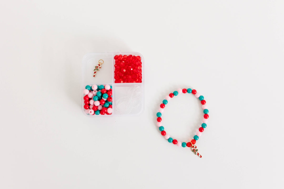 DIY Bracelet Kit Candy Cane