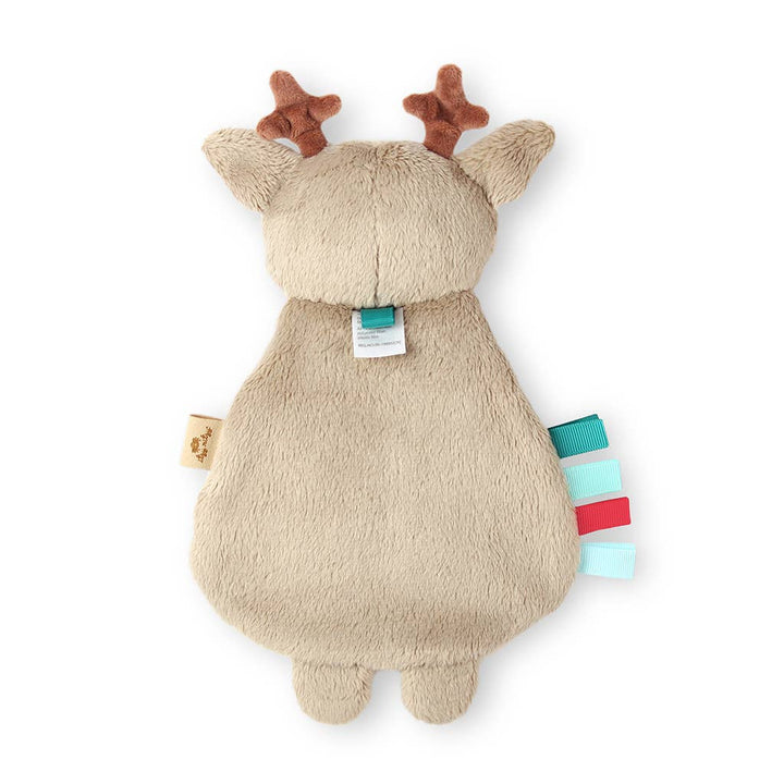 Holiday Itzy Lovey™ Plush + Teether Toy: Pink Reindeer