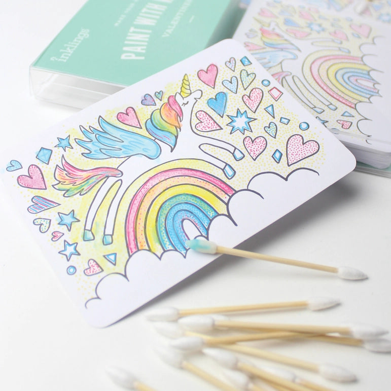 Paint with Water Valentines - Unicorn (Set of 18)