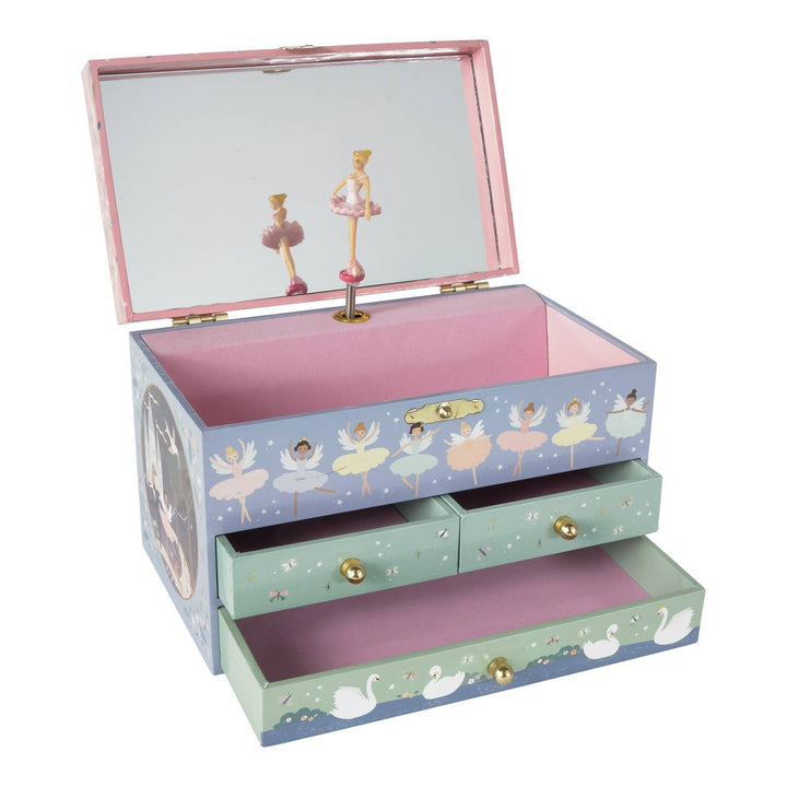 Musical Jewellery Box with 3 Drawers - Enchanted