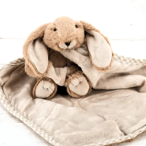 Bunny Baby Plush Soft Toy Soother Comforter Brown