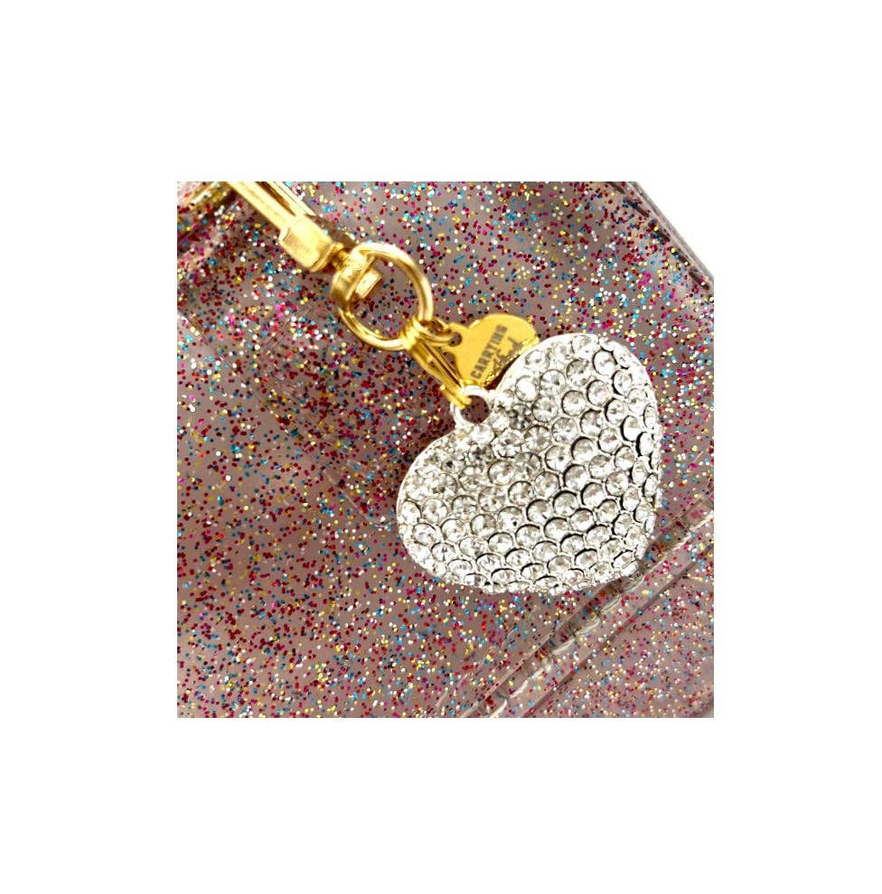 Ruby Multi-Sparkle Jelly Purse: Crystal Heart Edition