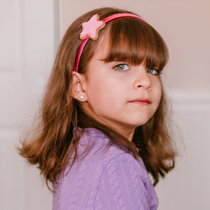 Chenille Rainbow/Heart/Star InterchangeableHeadband and Hair Clips