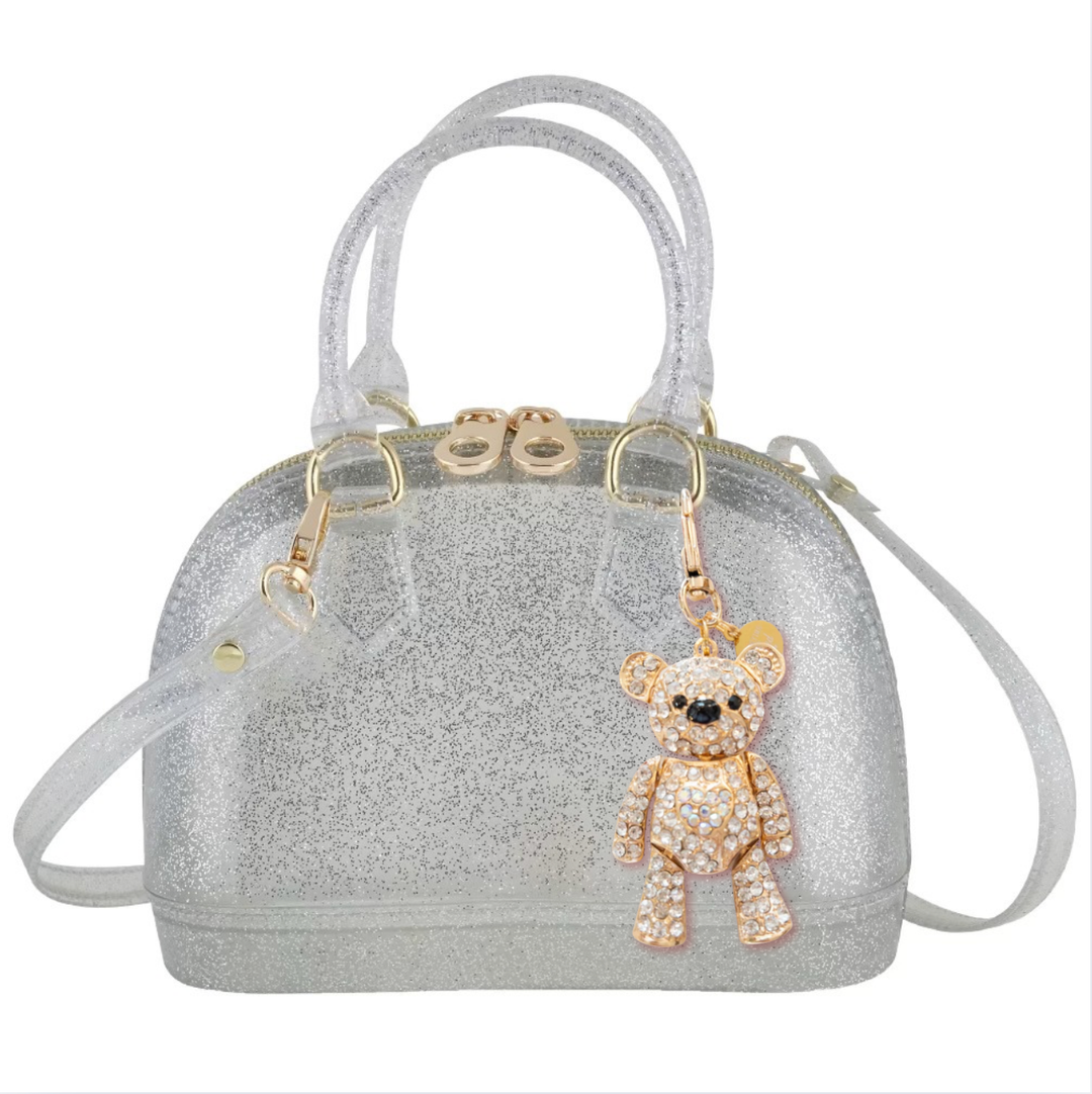 Cate: Crystal Teddy Holiday Edition: Fuschia Sparkle