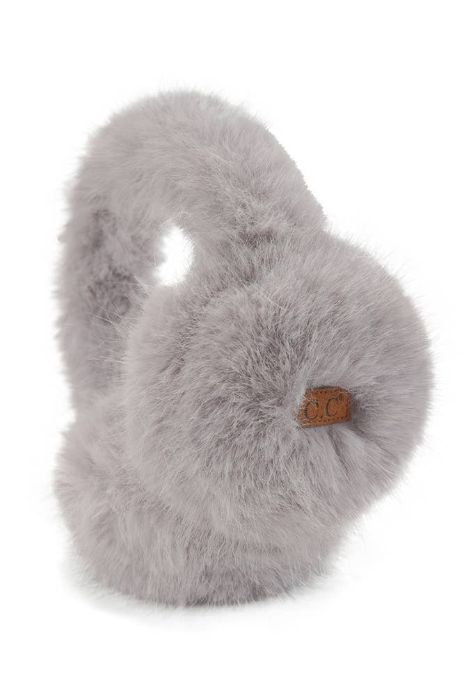 C.C Solid Long Fur Winter Ear Muff Ear Warmer: Lavender