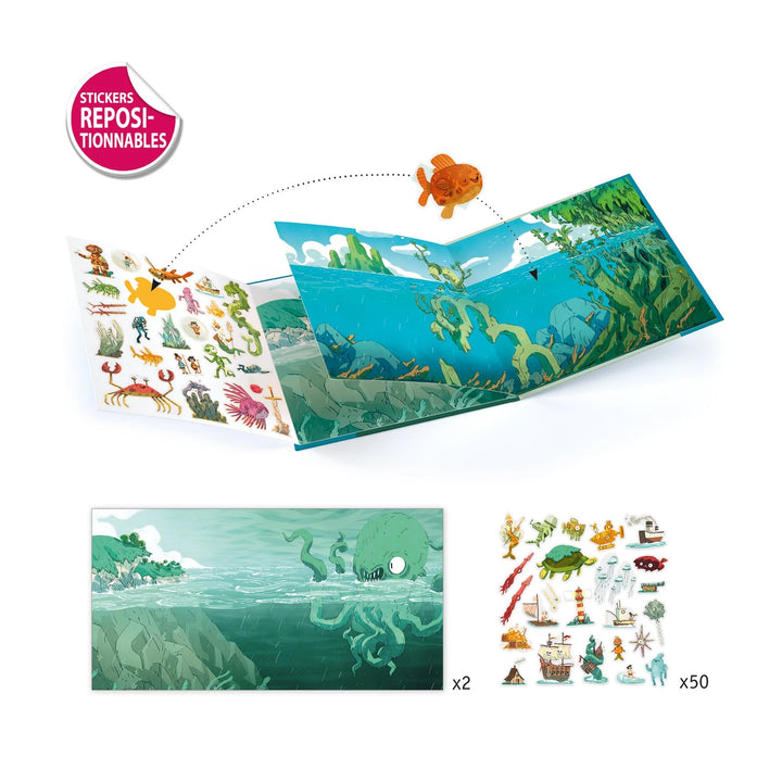 Adventure at Sea Repositionable Sticker Stories Activity