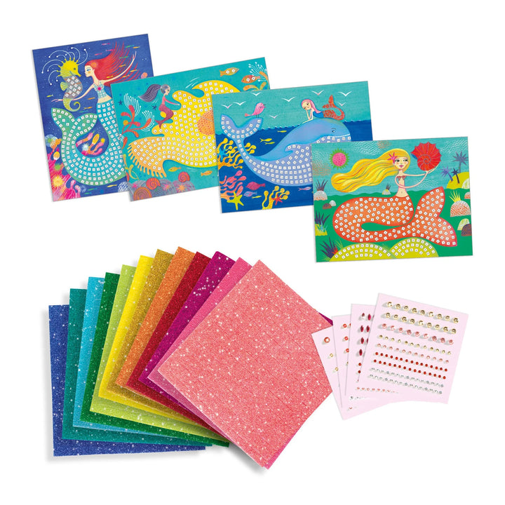 The Mermaid's Song Sticker and Jewel Mosaic Craft Kit