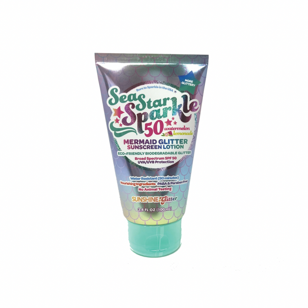 Sunshine & Glitter Sparkle Mermaid SPF50 Glitter Sunscreen - Nantucket Kids