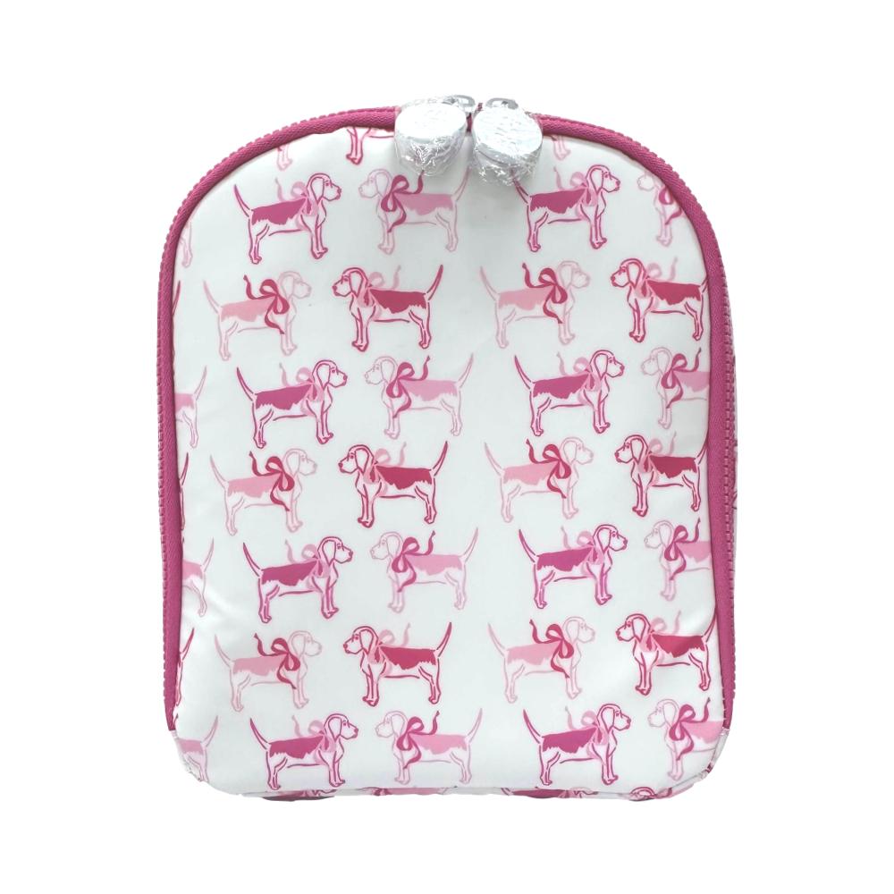 BRING IT-PUPPY LOVE Insulated Lunch Bag-Pink