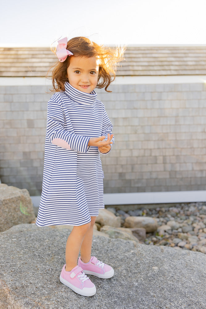 Tisbury Turtleneck Dress-Portside Stripe