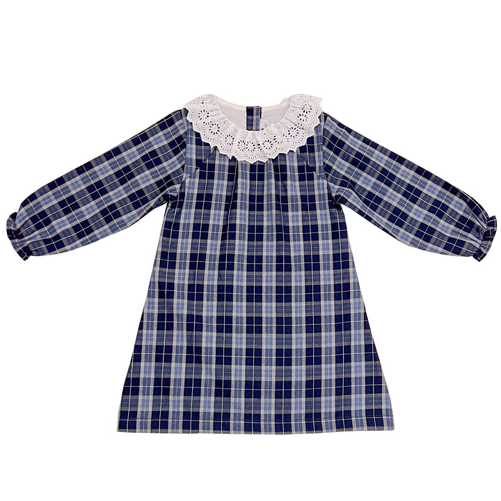 Isabel Dress-Mariner Plaid