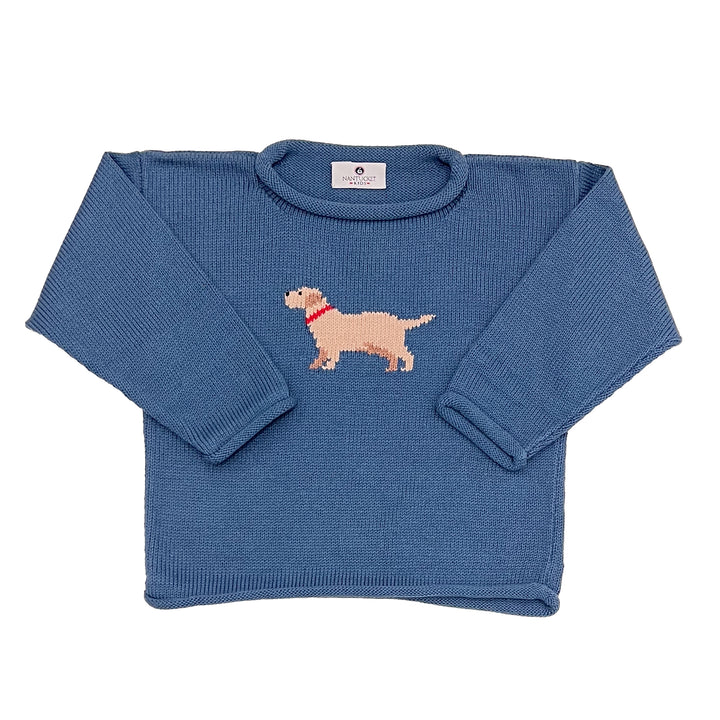 Tuck the Retriever Roll Neck Sweater