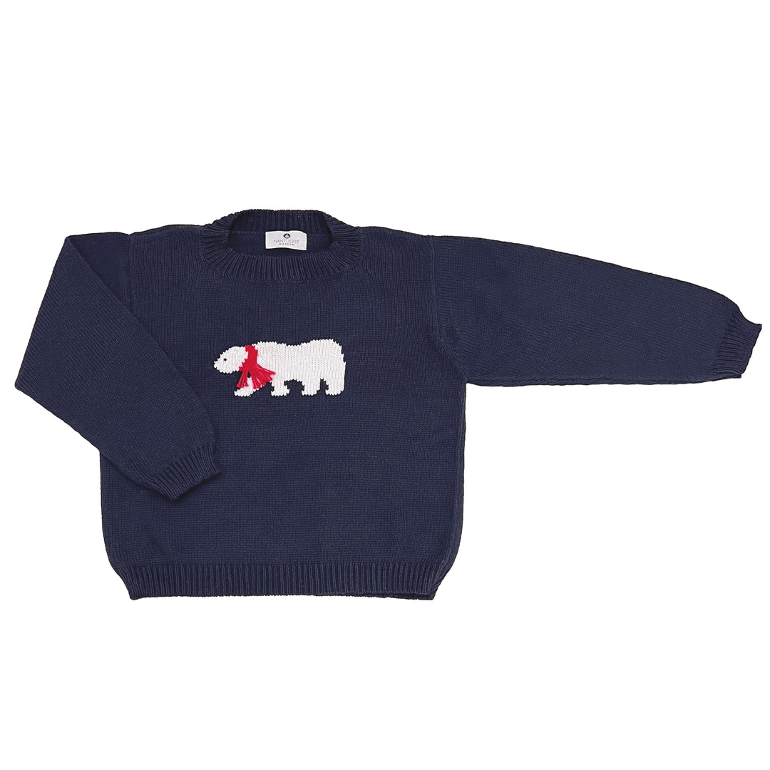 Polar Bear Intarsia Sweater-Unisex