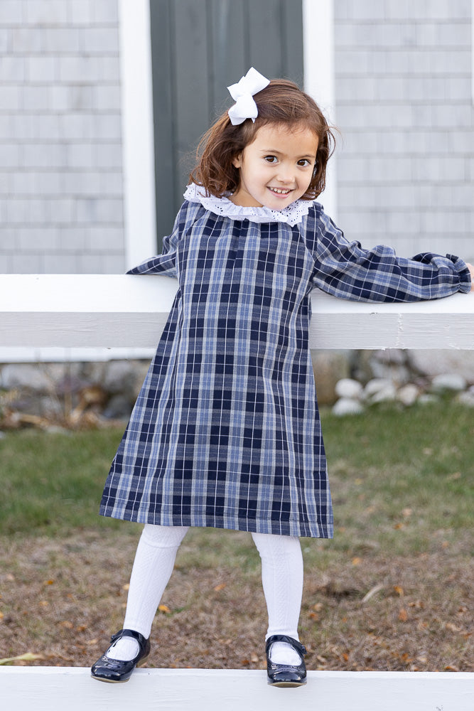 Isabel Dress-Mariner Plaid