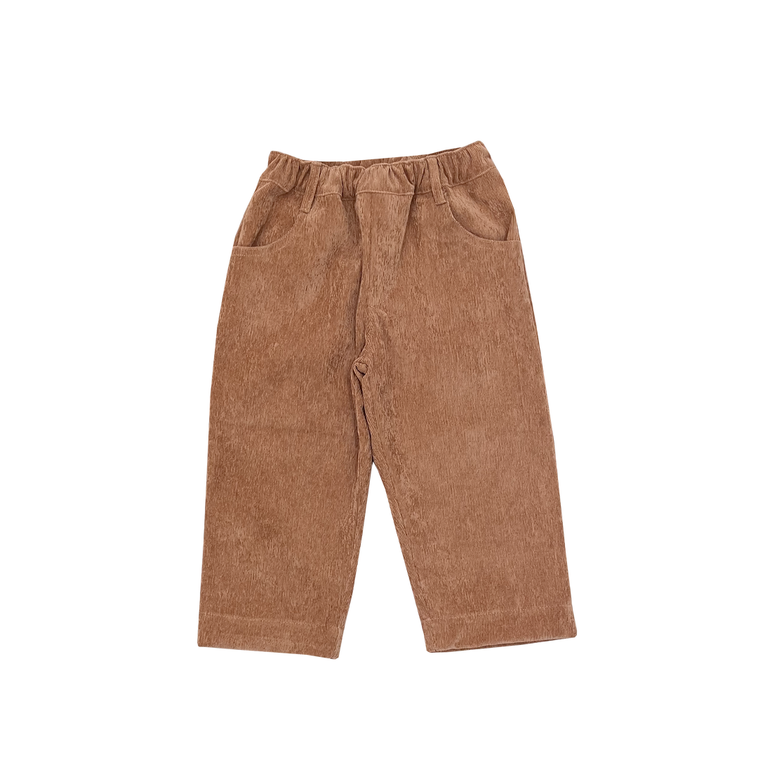 Corduroy Pull On Pants-Chestnut