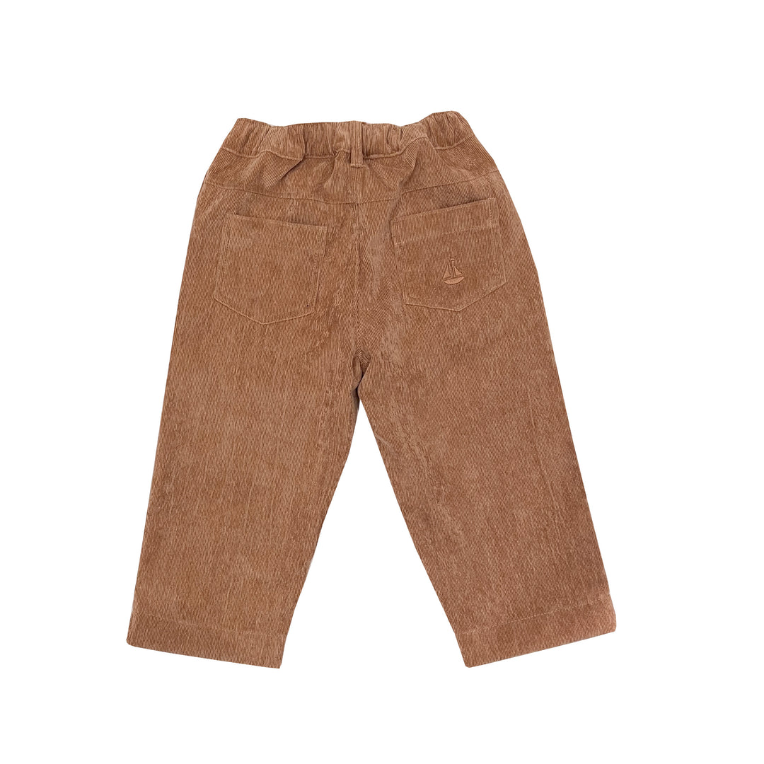 Corduroy Pull On Pants-Chestnut