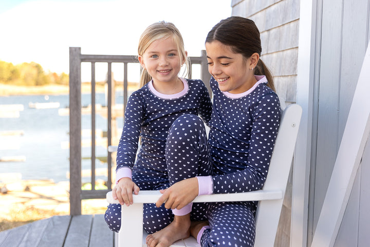 Hearts Pima Jammies 2-Piece Set