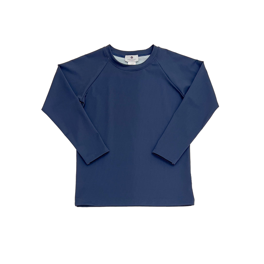 Long Sleeve Rash Guard-Nautical Navy