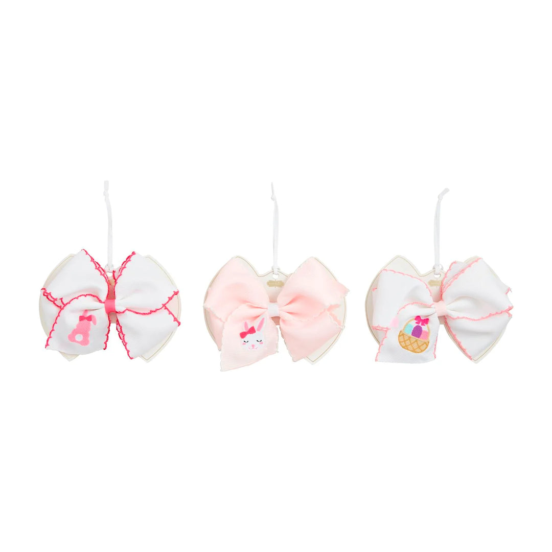 Embroidered Easter Bow-Asst styles