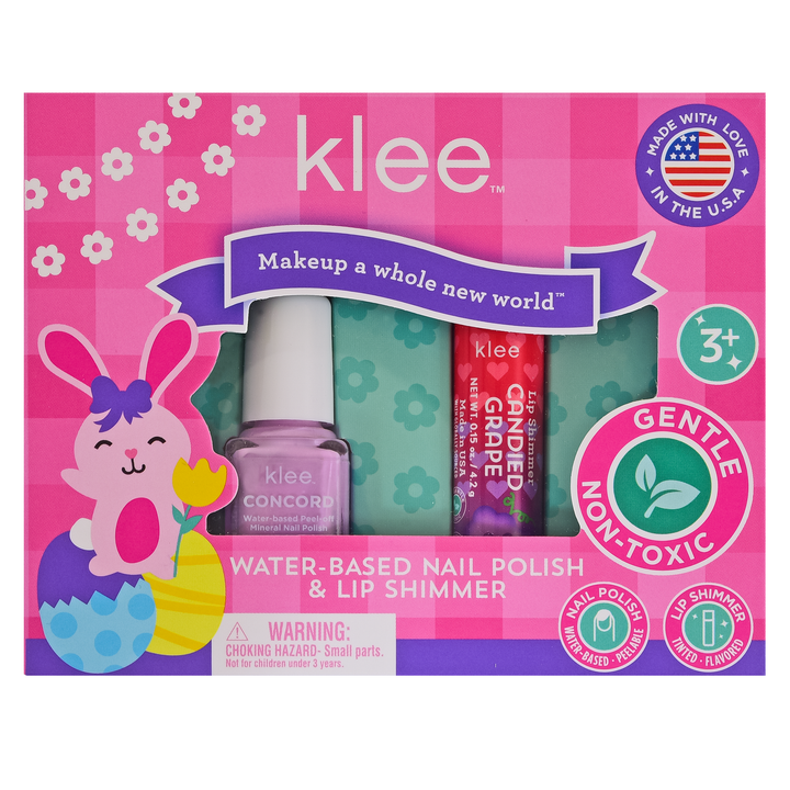 Skipping Purple - Easter Nail Polish Lip Shimmer Set: Hopping Pink